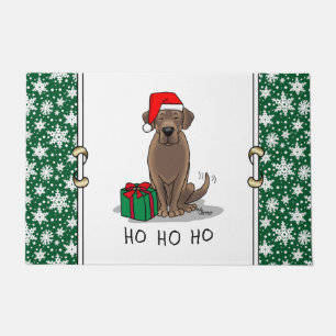Paillasson Noël Père Noël Chocolat Labrador Retriever Cute