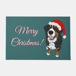 Paillasson Noël Vacances Bernese Mountain Dog