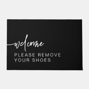Paillasson Noir moderne S'il vous plaît retirer vos chaussure