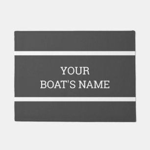 Paillasson Nom de bateau personnalisé Mat à quai