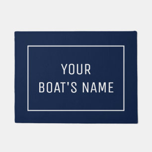 Paillasson Nom de bateau personnalisé Mat à quai