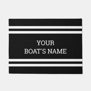 Paillasson Nom de bateau personnalisé Mat à quai