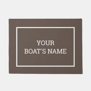 Paillasson Nom de bateau personnalisé Mat à quai