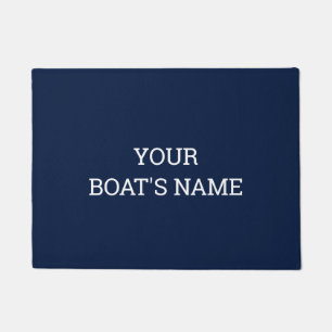 Paillasson Nom de bateau personnalisé Mat de quai