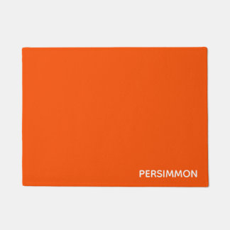 Paillasson Nom de couleur rouge persimon
