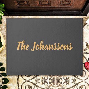 Paillasson Nom de famille élégant personnalisé