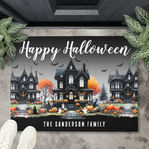 Paillasson Nom de famille Joyeux Halloween