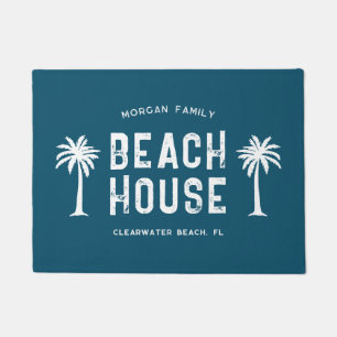 Paillasson Nom de famille Summer Vacation Beach House