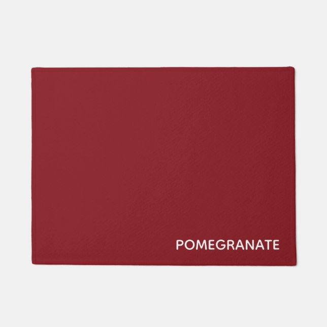 Paillasson Nom de la couleur rouge de la grenade (Devant)