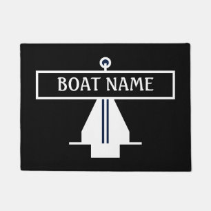 Paillasson Nom du bateau Ancre Dock Mat