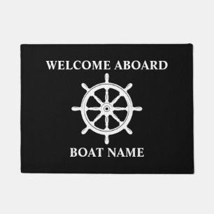 Paillasson Nom du bateau Navire nautique Voyage à roues Accu