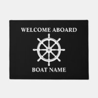Nom du bateau Navires nautiques Roue Helm Welcome