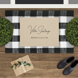 Paillasson Nom moderne personnalisé de la résidence