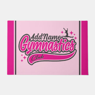 Paillasson NOM personnalisé Gymnaste Split Leap Gymnastique