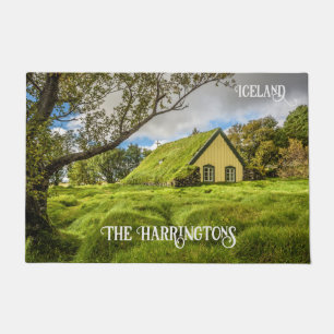 Paillasson Nom personnalisé Islandais Turf Church