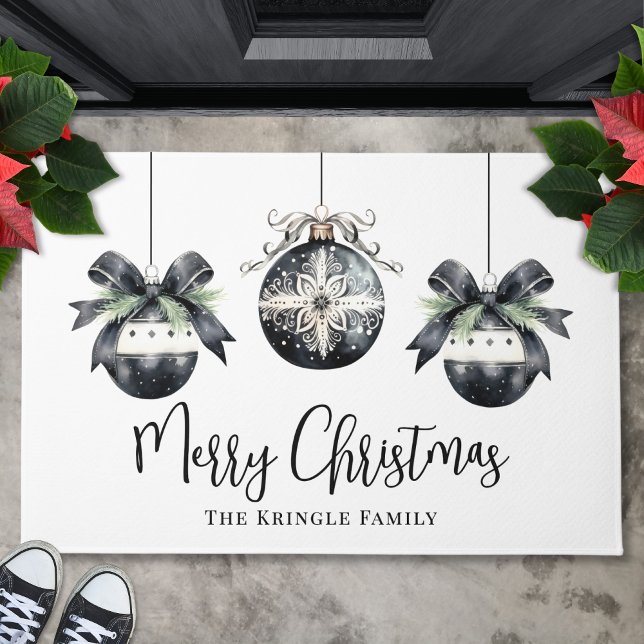 Paillasson Nom personnalisé Noël (Personalized Name Christmas Doormat )