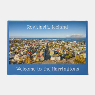 Paillasson Nom personnalisé Reykjavik Islande