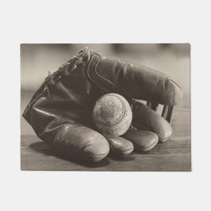 Paillasson Nostalgie du baseball - Mitt et Baseball