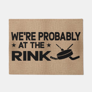 Paillasson Nous sommes probablement au Rink Hockey Welcome