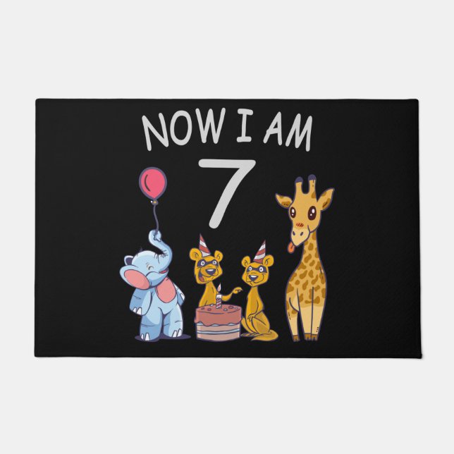 Paillasson Now I, 7 ans d'or 7th Birthday (Devant)
