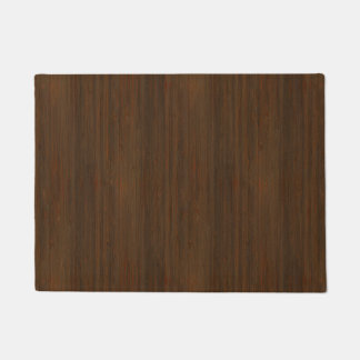 Paillasson Noyer foncé Brown Bambou en bois Grain Look