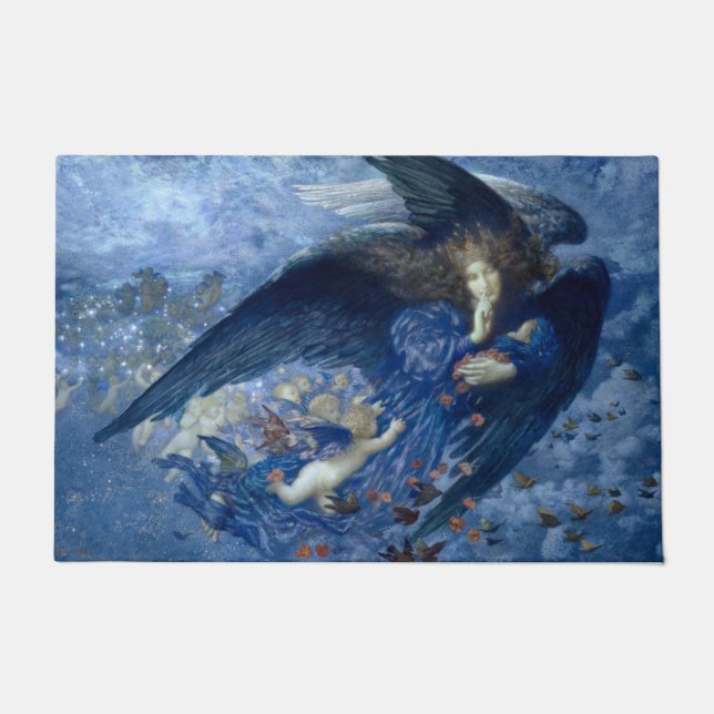 Paillasson Nuit avec son Train des Etoiles (Ange avec Cherubs (Devant)