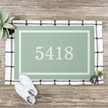 Numéro d'adresse personnalisée Sage Green