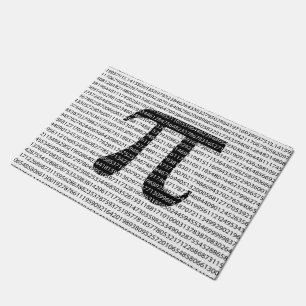 Paillasson Numéro noir d'origine pi jour symbole mathématiq