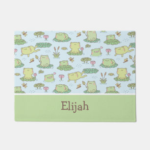 Paillasson Nursery pour bébé à motif de grenouilles mignonnes