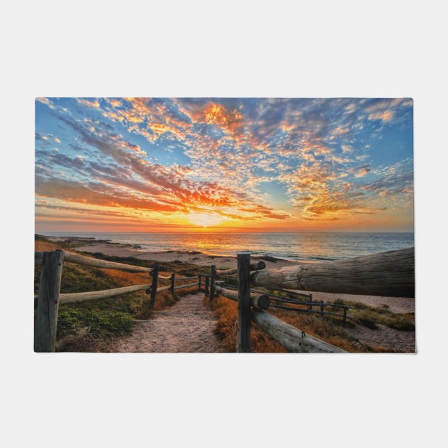 Paillasson Ocean Beach View Tropical Sunset Paradise Dream (Devant)