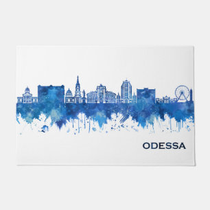 Paillasson Odessa Ukraine Skyline Blue