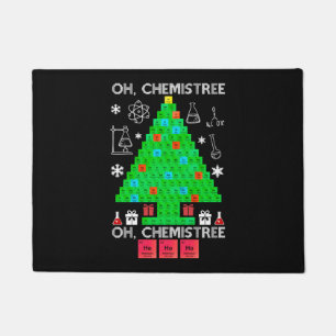 Paillasson Oh Chemistree Chemist Tree Funny Science Noël