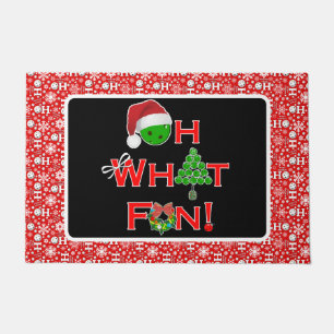 Paillasson Oh Quel Amusement Noël Pickball Snowball Ho Ho Ho