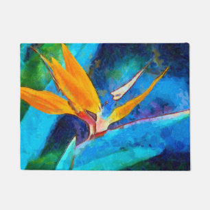 Paillasson oiseau de fleur de paradis