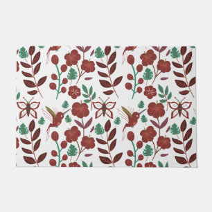 Paillasson Oiseaux motifs et papillons floraux sans soudure