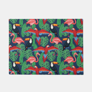 Paillasson Oiseaux tropicaux dans des couleurs lumineuses