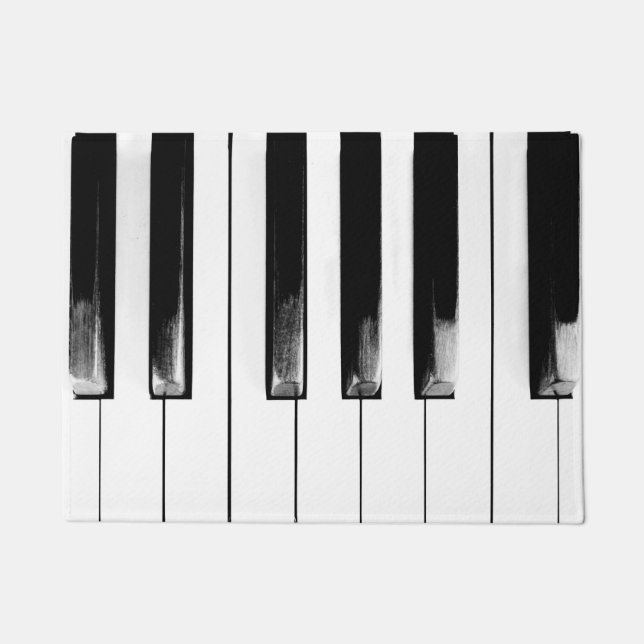 Paillasson Old Piano Keys Drôle Cool (Devant)