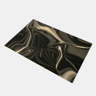 Paillasson Ondulations en bronze sur arrière - plan beige bru