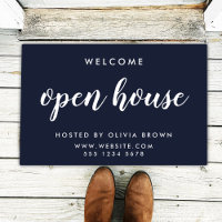Open House Real Estate Navy Blue Realtor