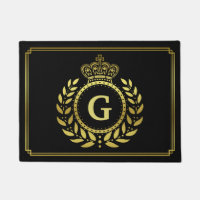Or royal de noir de guirlande de laurier de