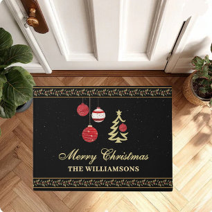 Paillasson Ornements de Noël Élégants et Festifs Nom