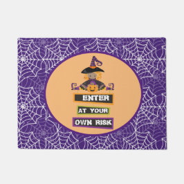 Paillasson ou tapis de sorcière d'Halloween