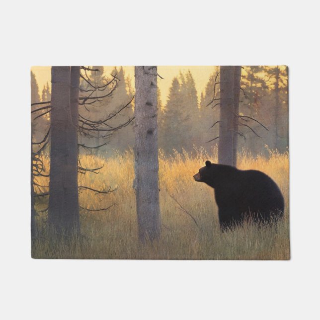 Paillasson Ours noir atmosphérique (Devant)
