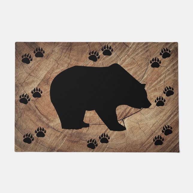 Paillasson Ours Noir Et Paniers Ours (Devant)
