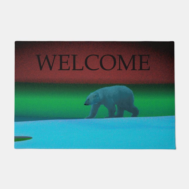 Paillasson Ours polaire - Bienvenue (Devant)