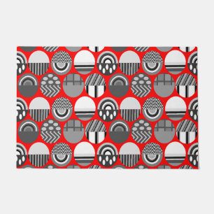 Paillasson Ovales à motifs gris