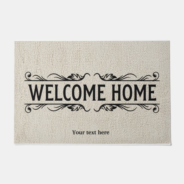 Paillasson Paillette Home de bienvenue (Devant)