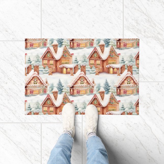 Paillasson Pain d'épices Motif de Noël (Intérieur)