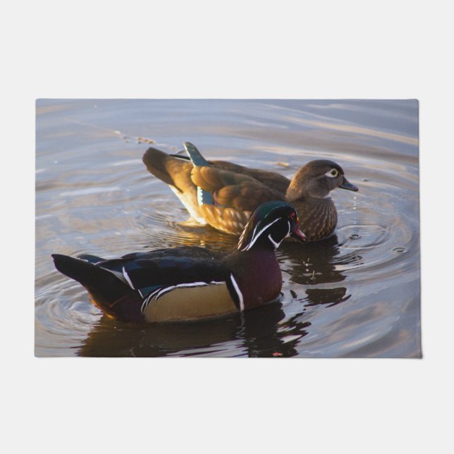 Paillasson Paire de bois Canards Porte Mat (Devant)