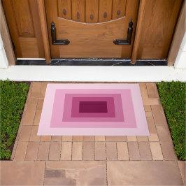 Paillasson Palette de couleur rose géométrique moderne minima